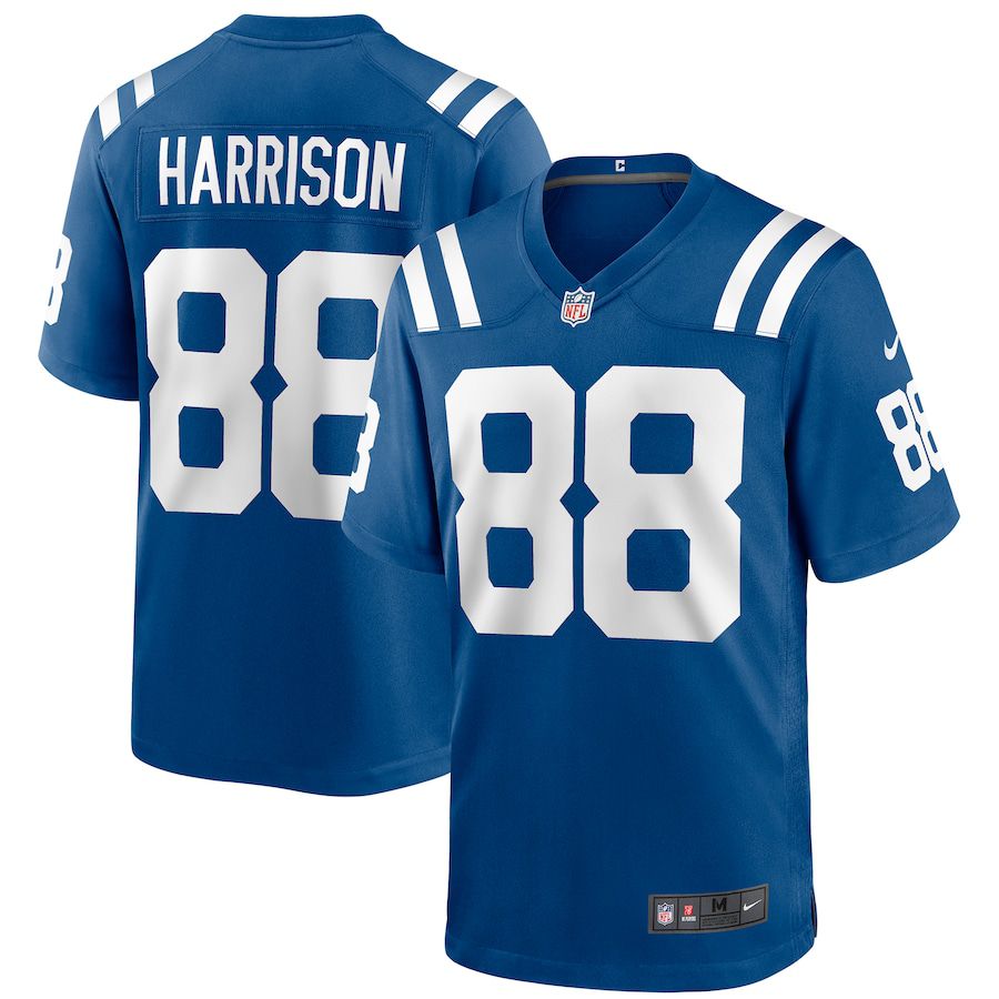 Men Indianapolis Colts 88 Marvin Harrison Nike Royal Game Retired Player NFL Jersey